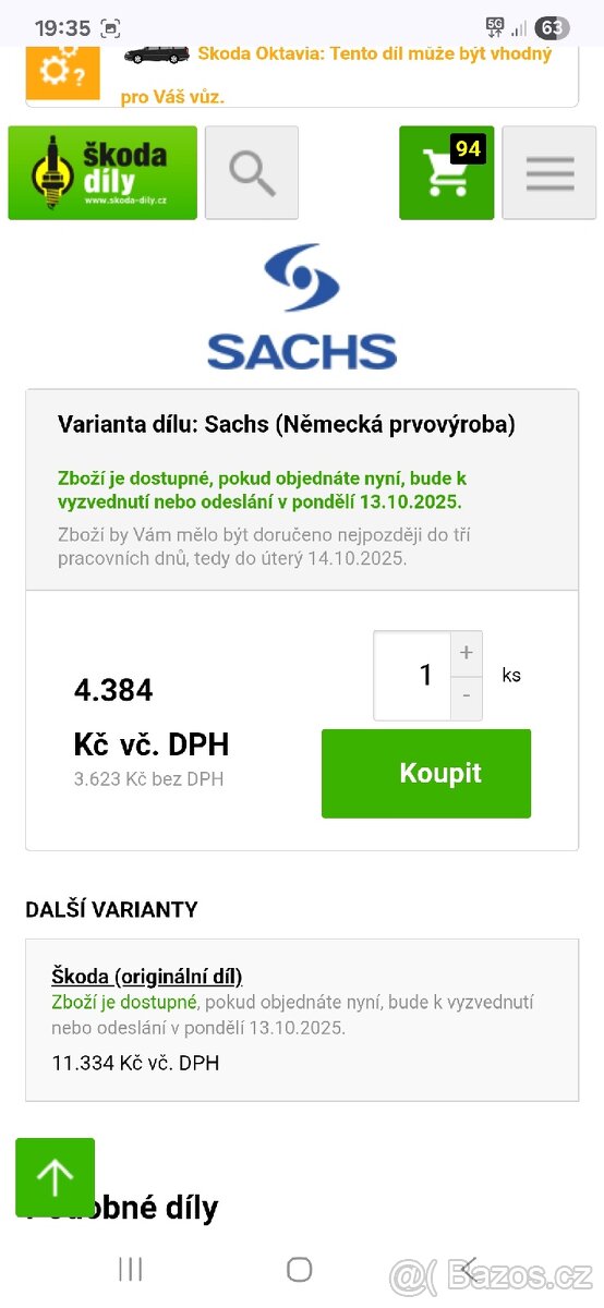 Škoda octavia combi 1.9tdi 66kw - 3