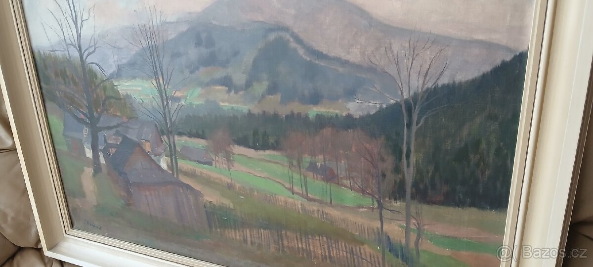 Jan Hrnčárek - Beskydy olej na plátně - 3