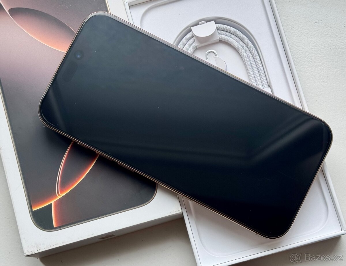 iPhone 16 Pro Desert Titanium BATERIE 100% TOP - 3