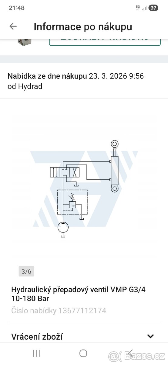 HYDRAULICKY PREPADOVY (pojistovaci) VENTIL 50-250 BAR - 3