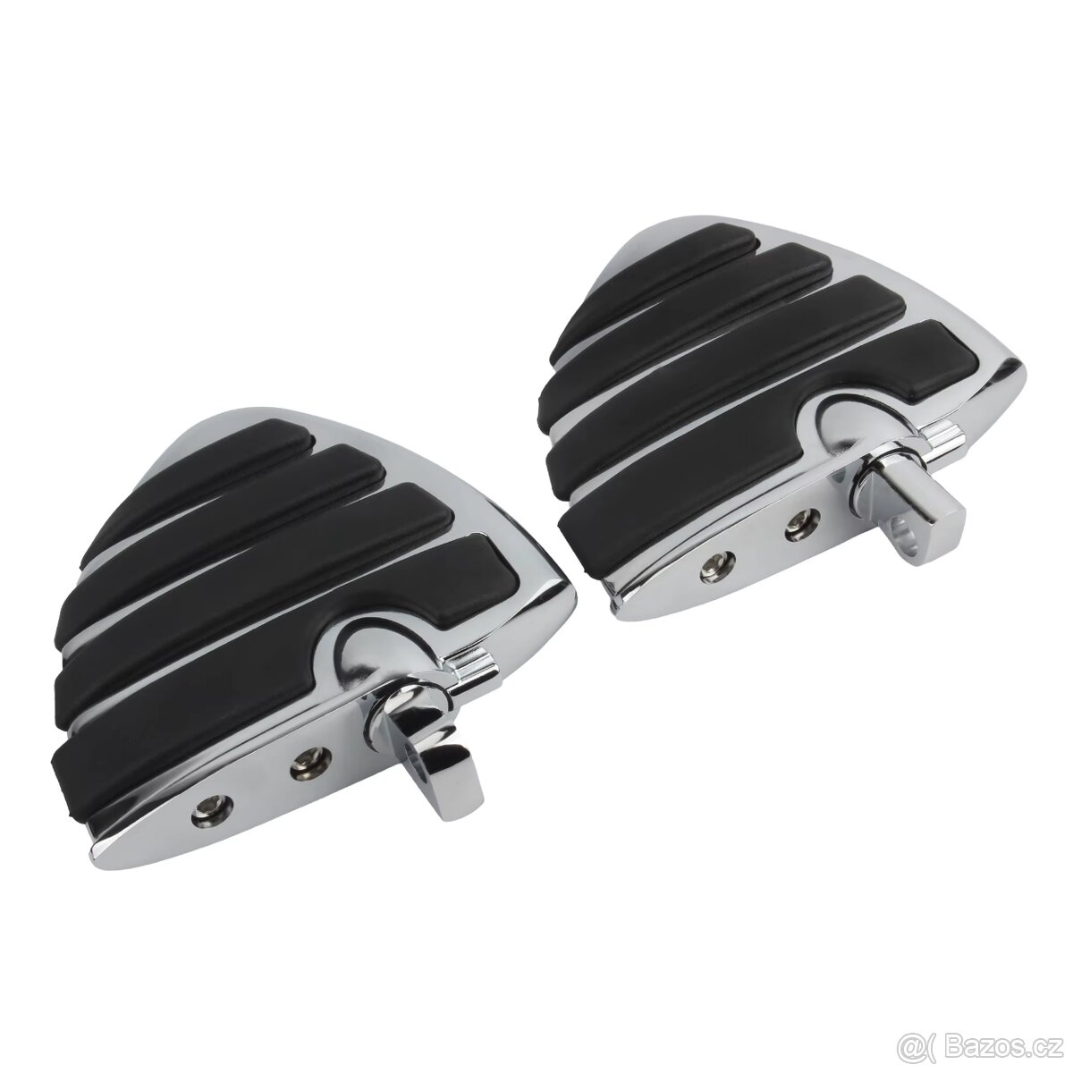 Masívní chrom plotny řidiče spolujezdce chopper,cruiser. - 3