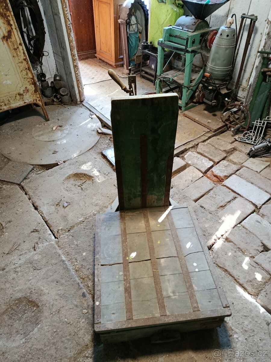 Starodávná plošinová váha – decimálka - 3