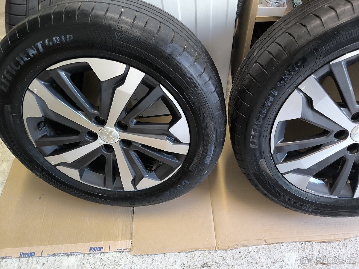 Alu kola Rifter Traveller 5x108 r17 Originál,pneu 6mm - 3