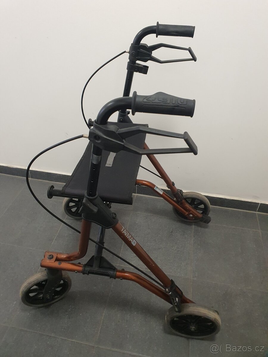 PROFI lehčené ALU chodítko čtyřkolové - 3