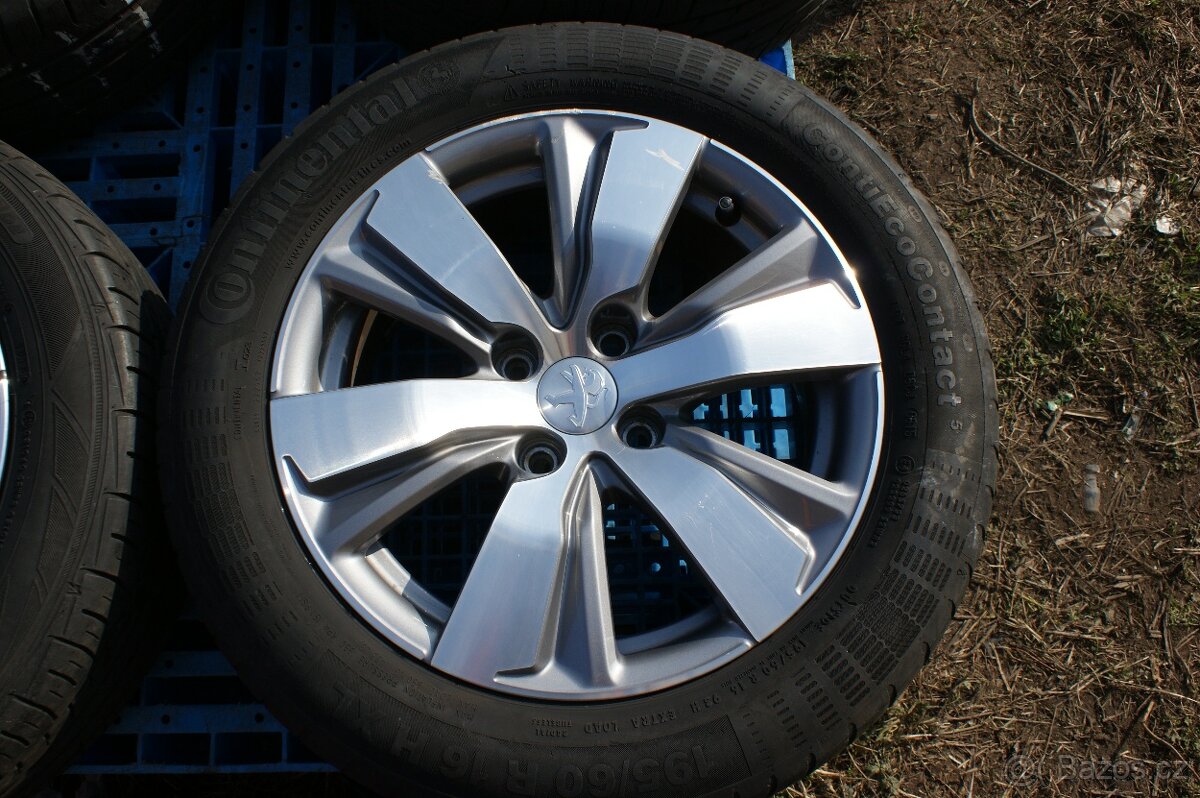Peugeot sada orig. alu kola 4x108 R16 take na Citroen letni - 3