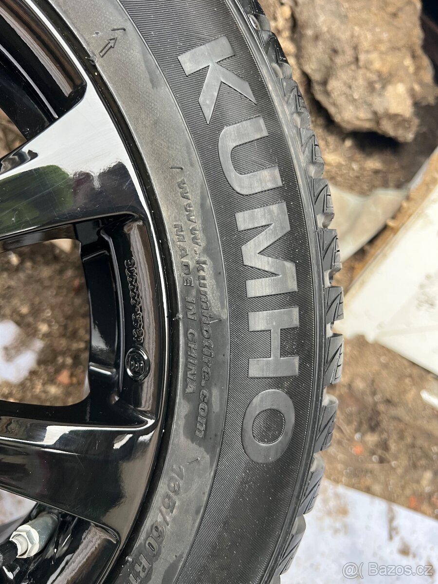 Nádherné alu disky s zánovní zimní pneu kumho, TOP STAV - 3