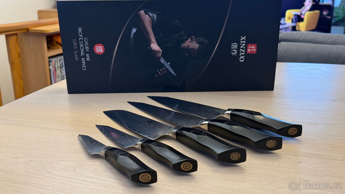 Sada damaškových kuchyňských nožů - 3