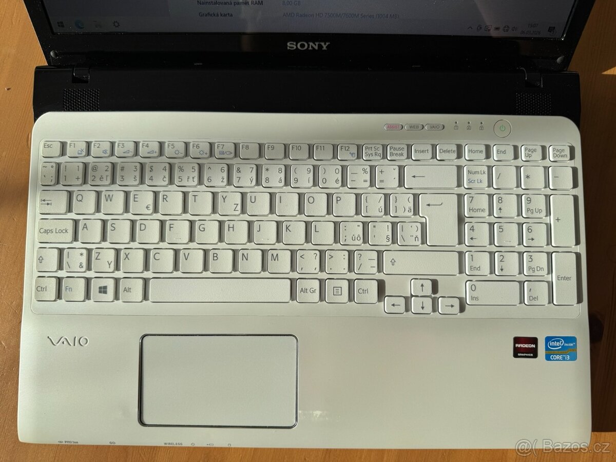 Notebook - Sony VAIO - 8GB Ram / 128GB SSD / Radeon 7670 - 3