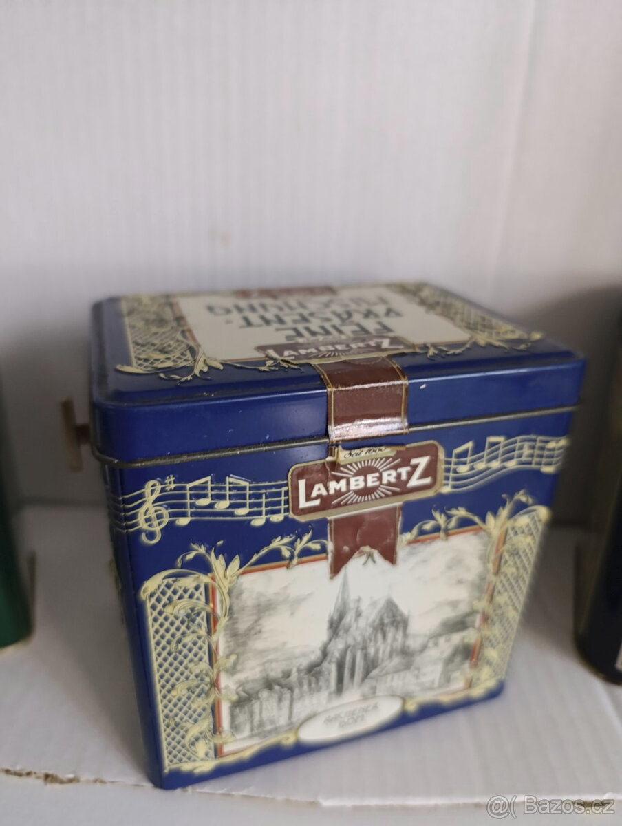 kovové dózy(krabičky) + 2 malé - 3