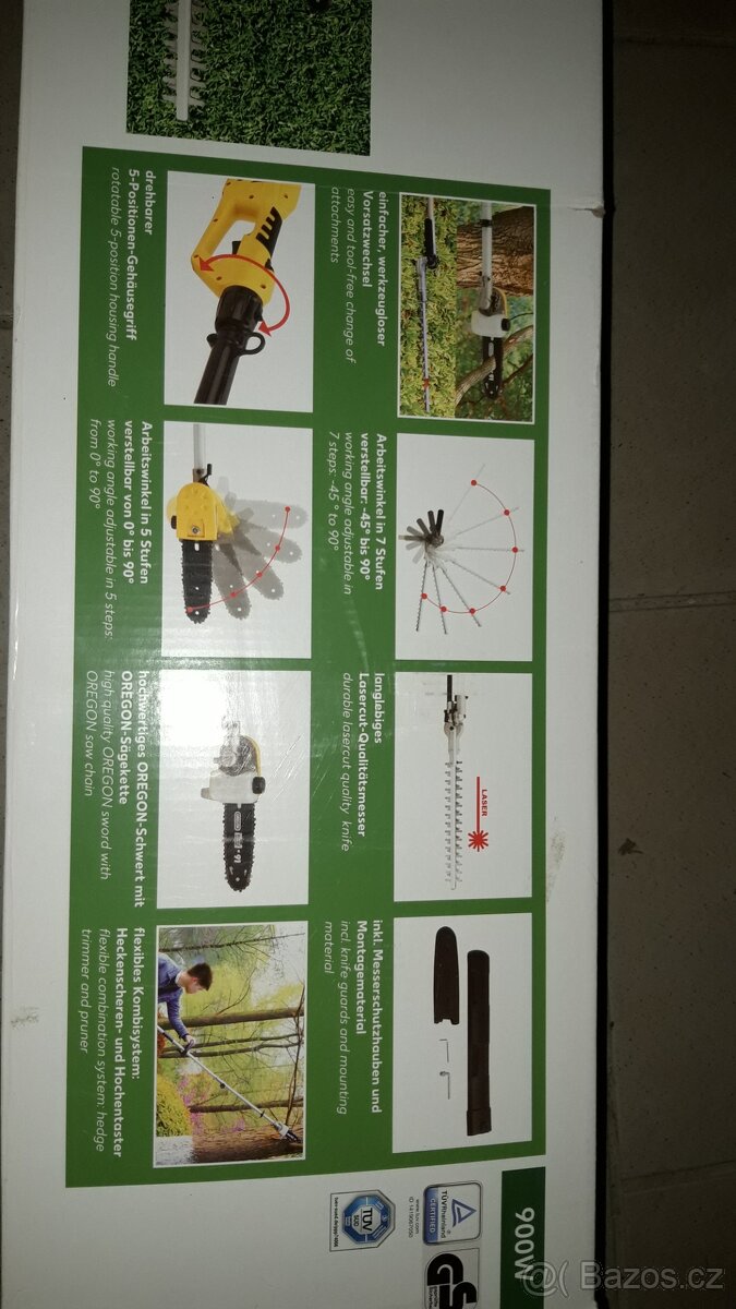 Elektricky křovinořez teleskopicky + el. pila - 3