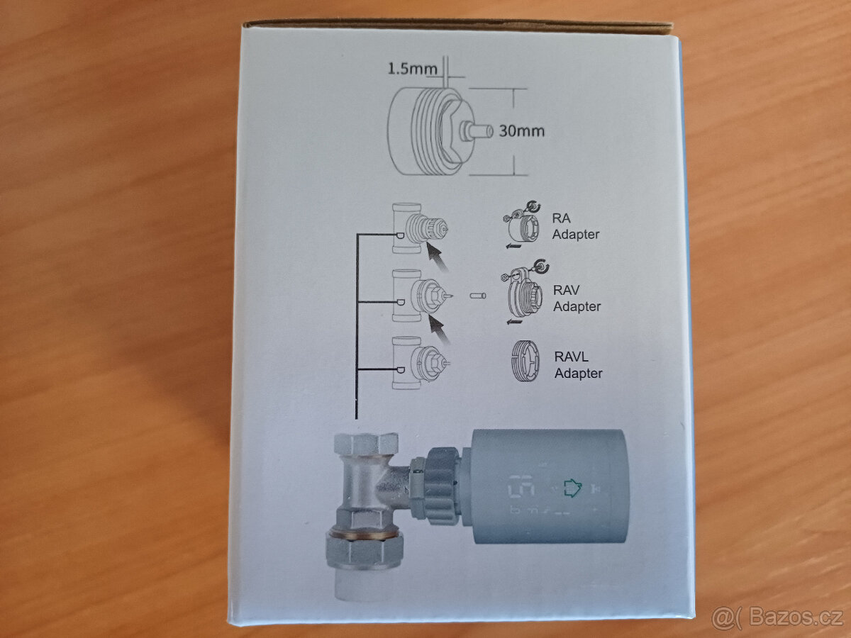 Hlavice k radiátoru EKOHEAT ETRV, 90ks - 3