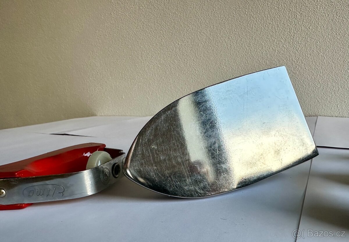 Stará cestovní žehlička Německo KRÁSNÝ STAV s ORIGINAL dokum - 3