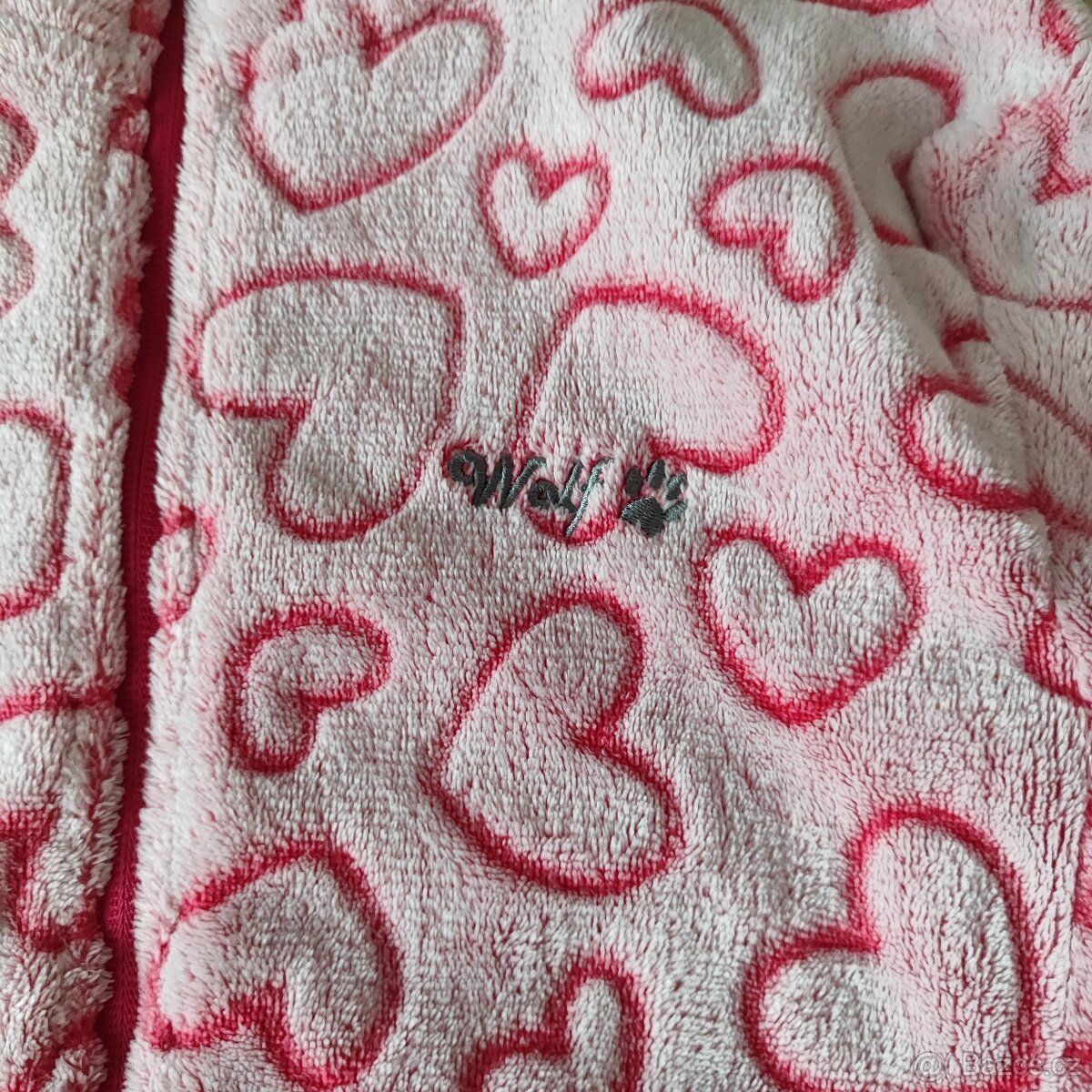 Krásná flísová mikina se srdíčky WOLF 152 - 3