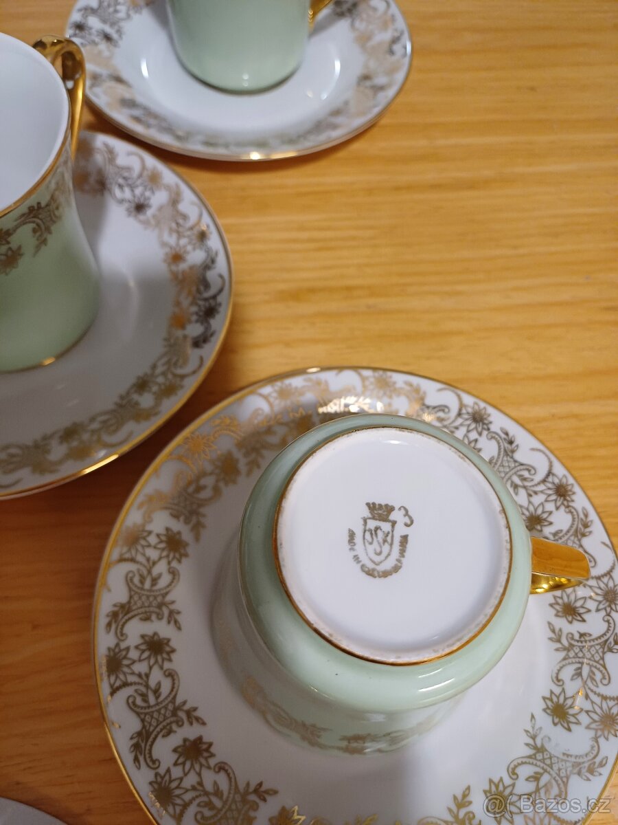 Starožitná servírovací KÁVOVÁ SOUPRAVA, ŠAPO - 3