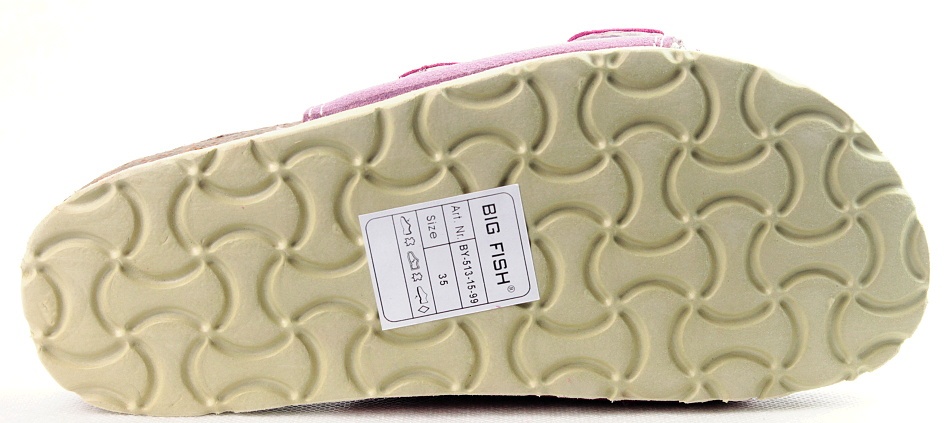 Dětské kožené pantofle Big Fish - 3