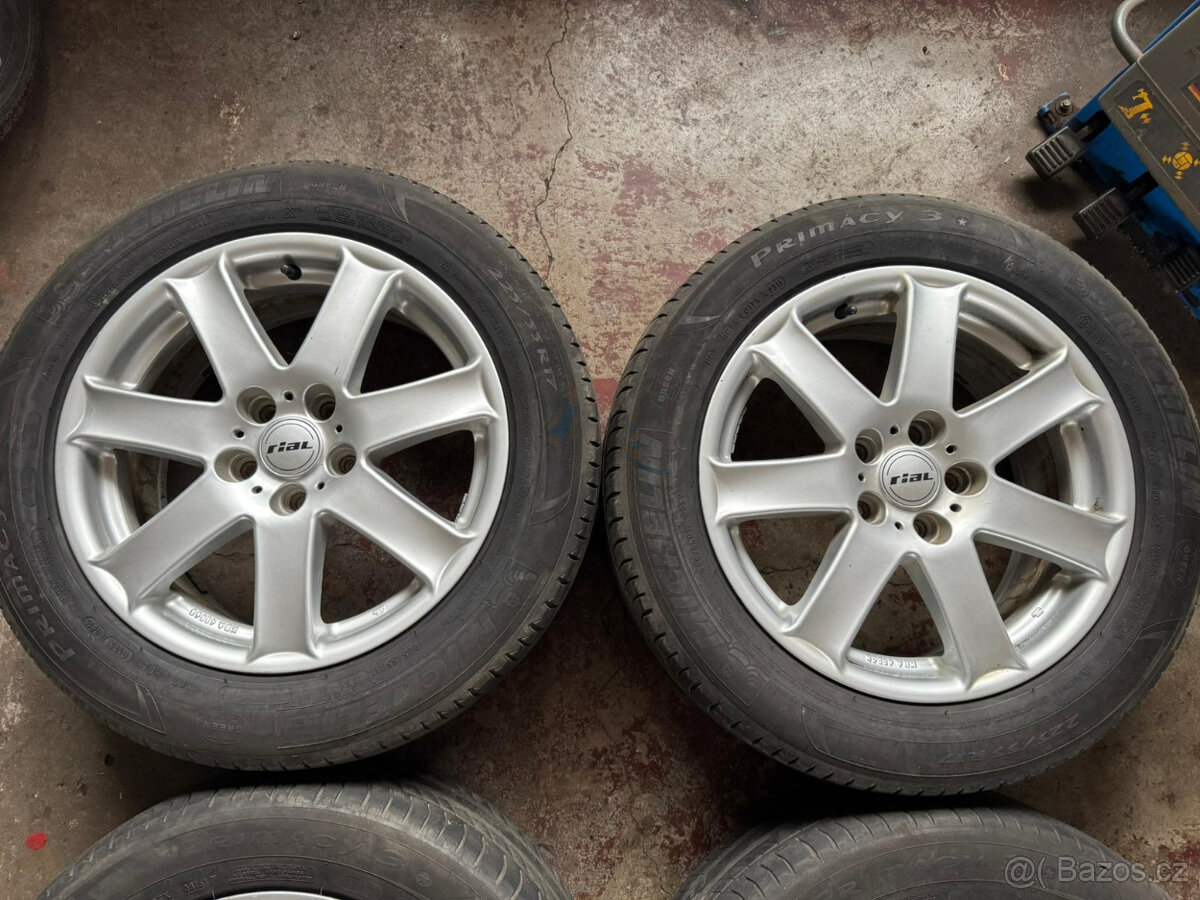 Alu kola RIAL 5x112 R17 s letním pneu 225/55 R17 - 3