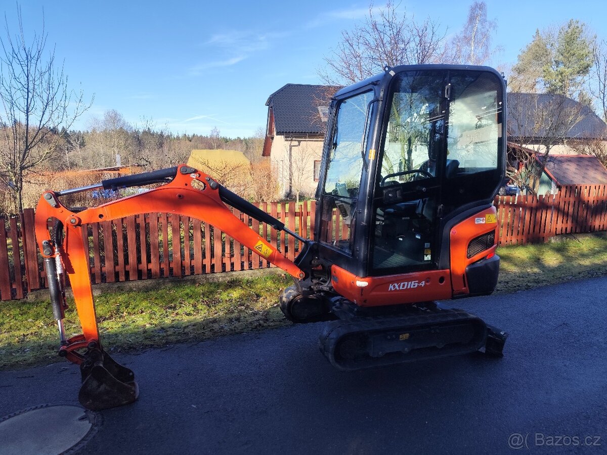 Minibagr Kubota KX016-4, rok 2017, 1800mth TOP - 3