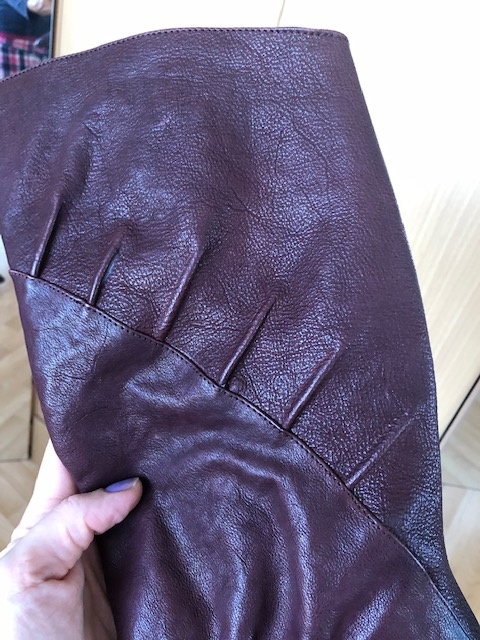 Vínové kozačky zn.Baťa, vel.40, NOVÉ - 3