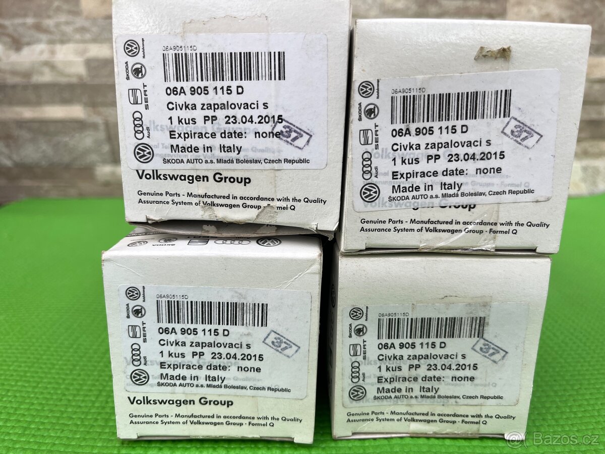 4x Zapalovací cívky 06A905115 D - 3