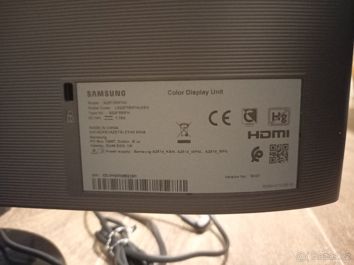 Monitor Samsung 22" S22F350FHU - 3