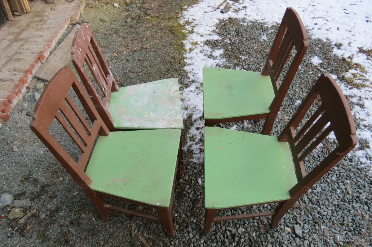 4 x stará židle před renovací - 3