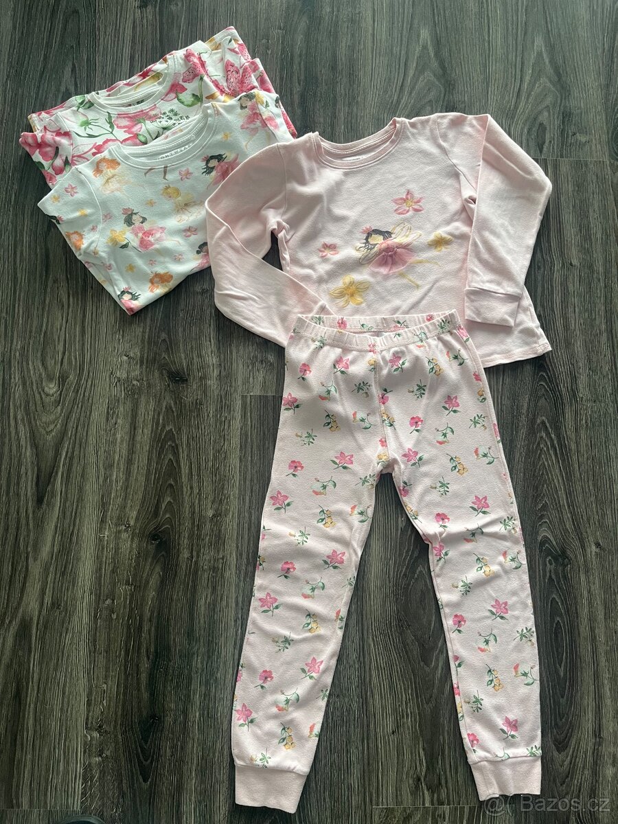 3 pack dívčí pyžama Next vel 122 - 3