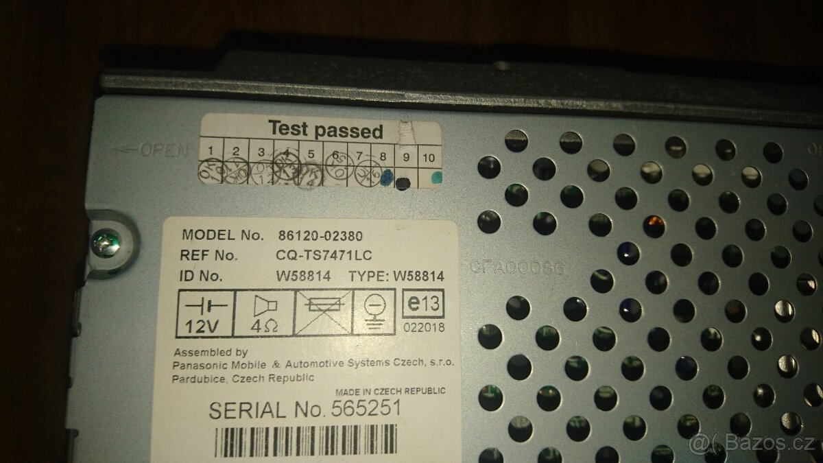 Autoradio toyota corolla e12 - 3