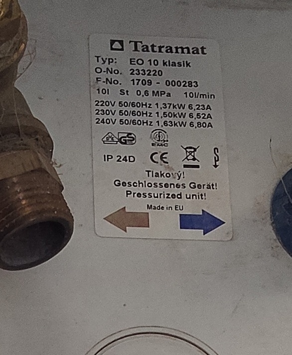 Bojler 10 litrů - 3