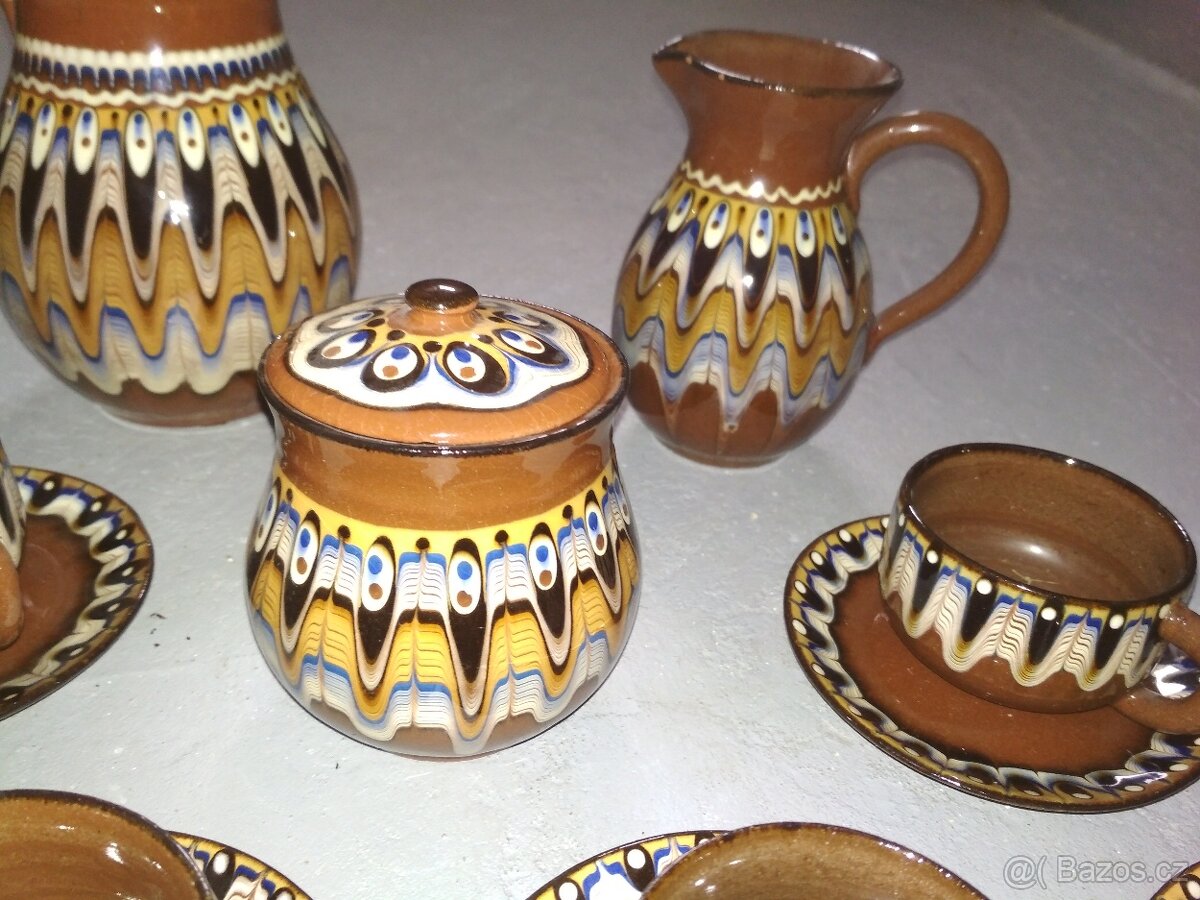 Keramický čajový/kávový servis - 3