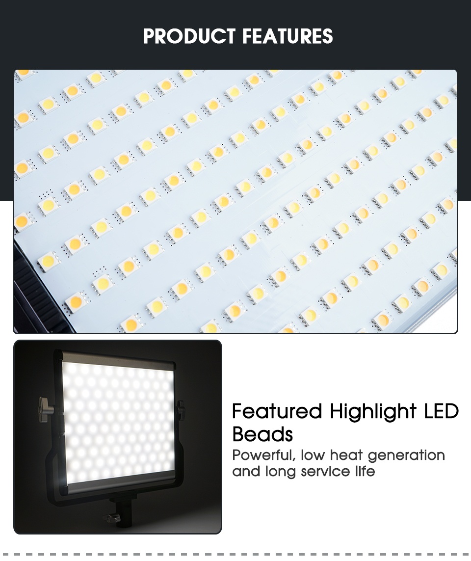 Profesionální LED foto/video světelná regulovatelná souprava - 3