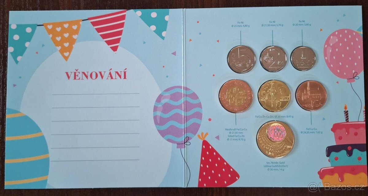 SADA OBĚŽNÝCH MINCÍ 2024 NAROZENINY stand - 3