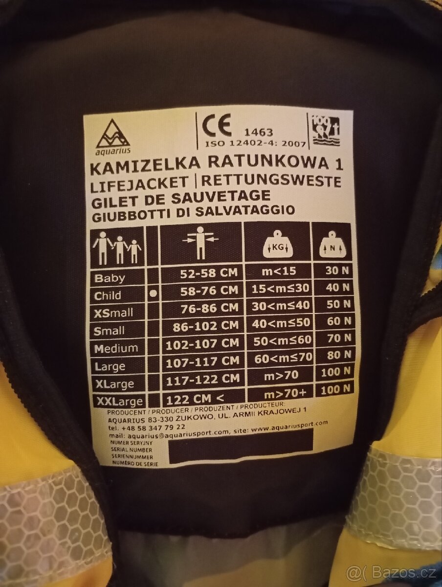 Dětská plavací vesta aquarius velryba - 3