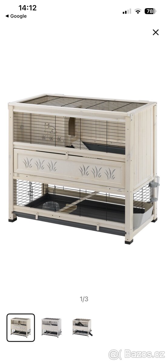 Klec dvoupatrová pro hlodavce - 3