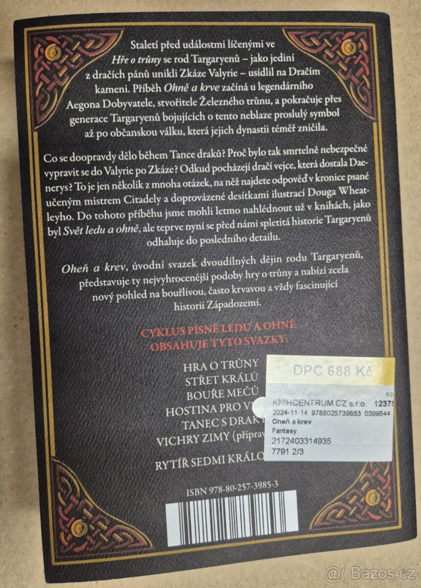 Oheň a krev -Historie targaryenských králů v Západozemí I. - 3