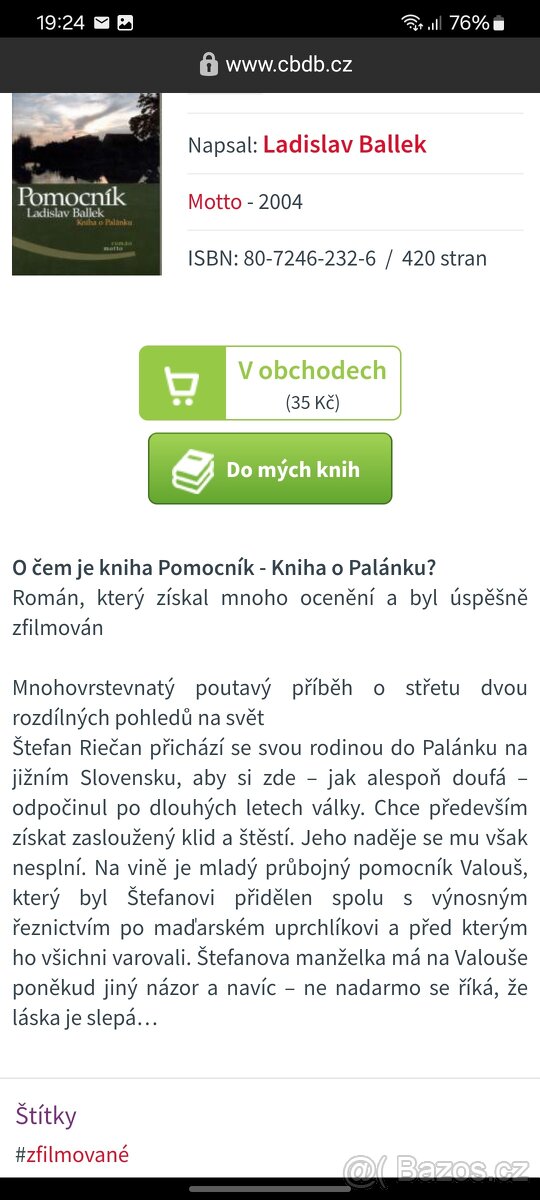 Pomocník - Kniha o Palánku - 3