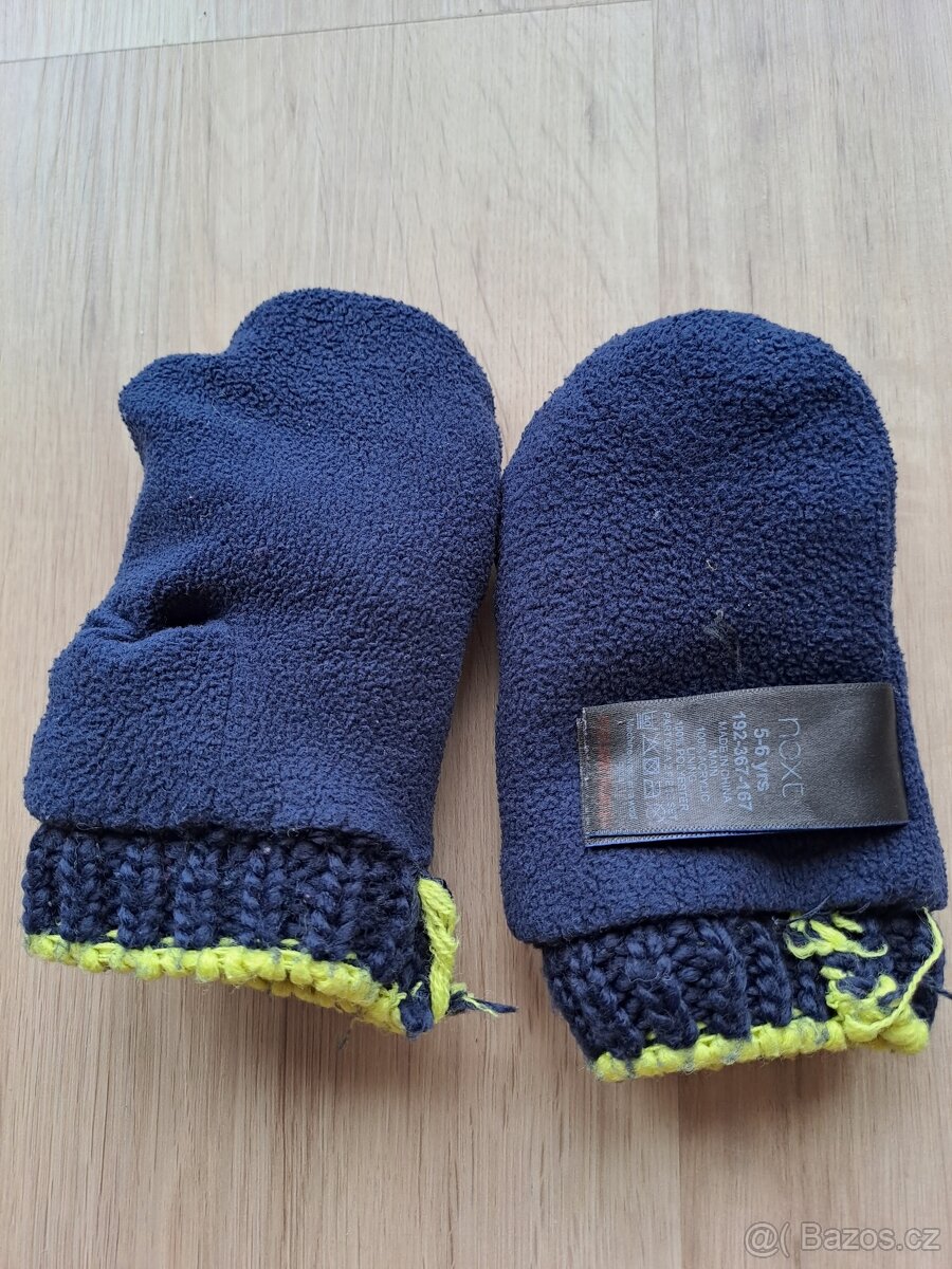 Pletené fleece zateplené rukavice Next - 3