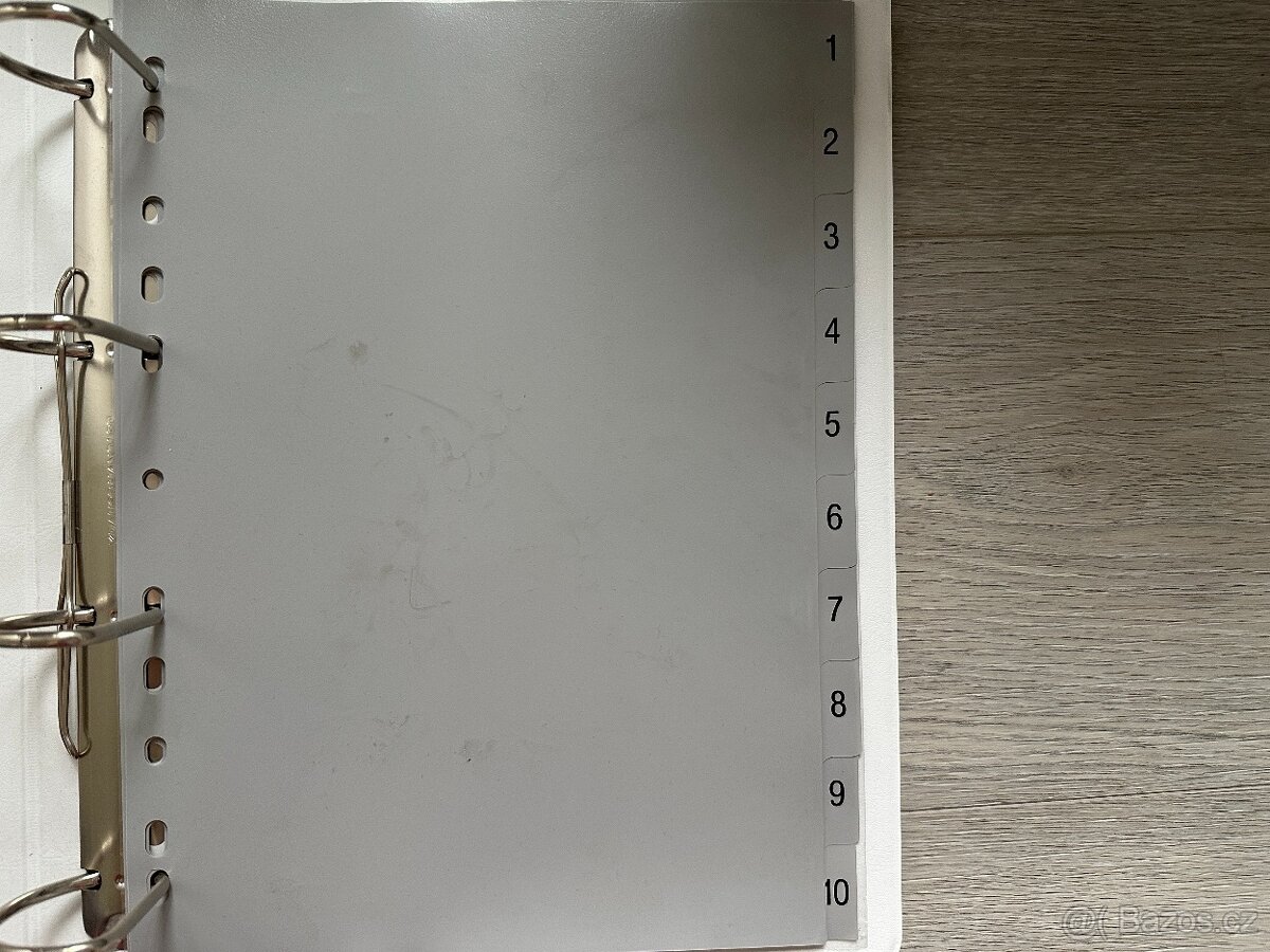 Šanon - černý, bílý s číselným rozlišovačem, A4, 2 ks - 3