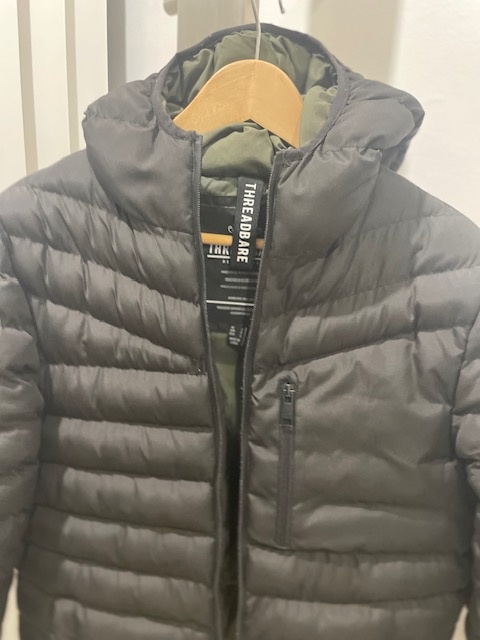 Značková prošívaná bunda s kapucí - 3