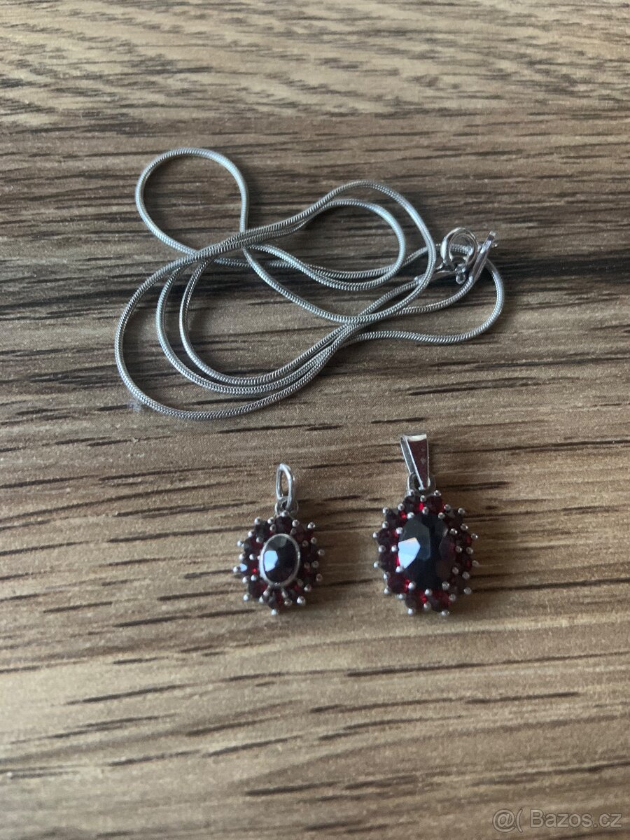 Nový přívsek český granát - 3