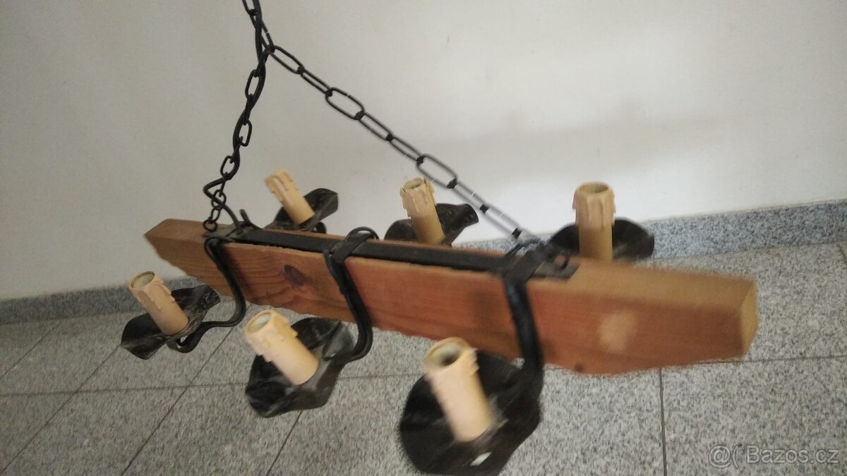 Rustikální lustr - 3