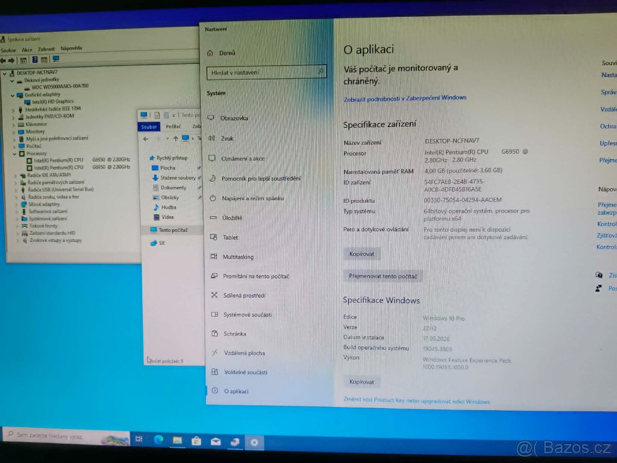 PC HP Pro 3130 MT Windows 10 Pro, 500GB disk, čtečka karet - 3