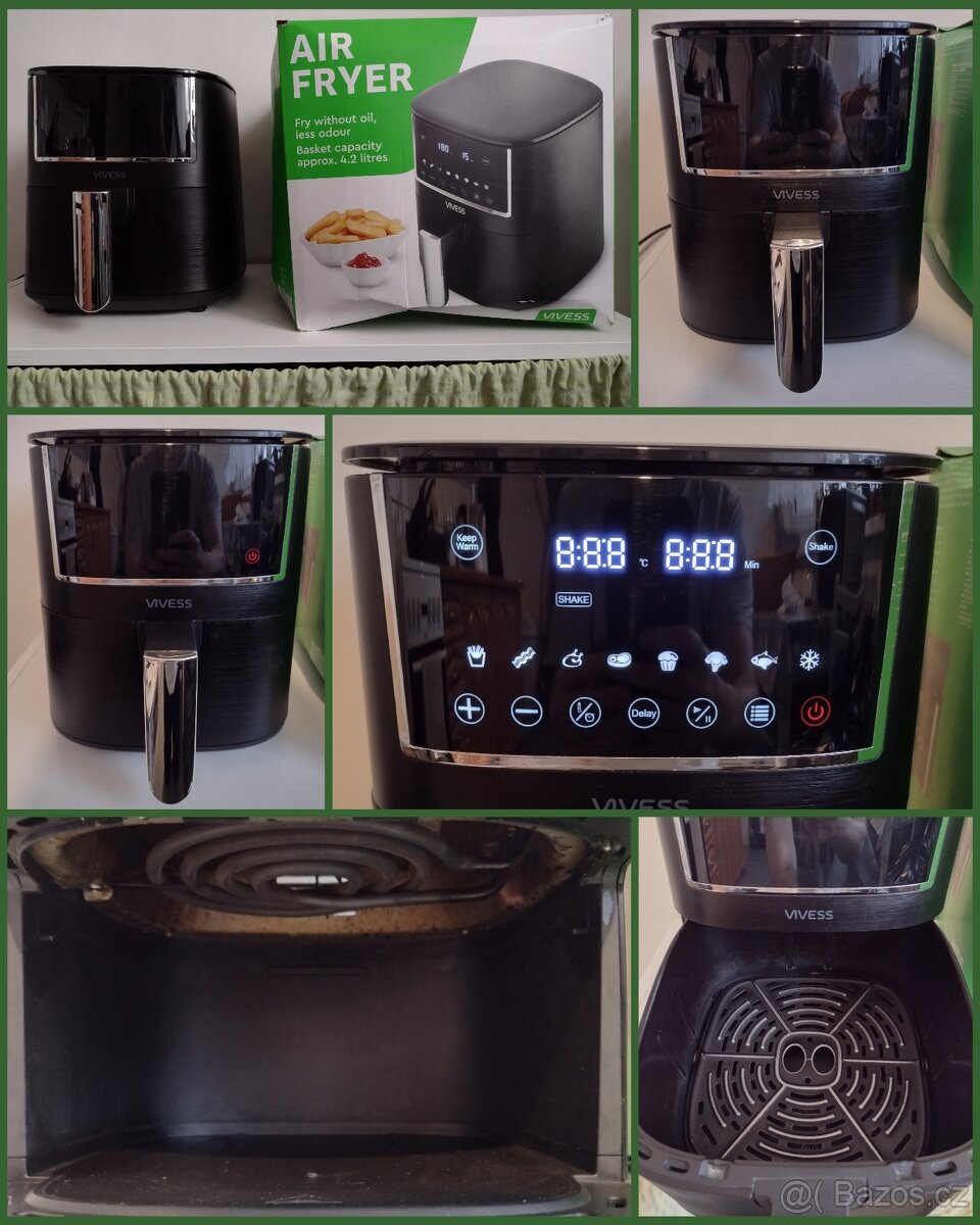 Horkovzdušná fritéza Vieves plně funkční - 3