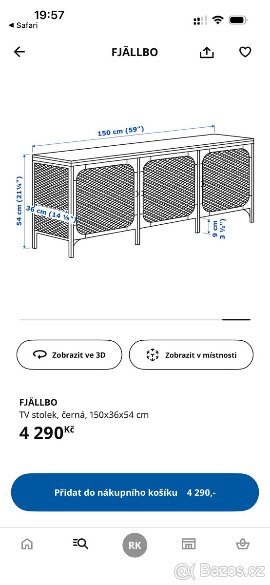 FJÄLLBO TV stolek IKEA - 3