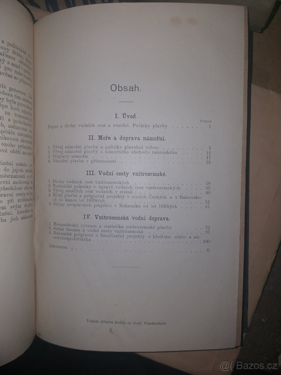 O VODNÍCH CESTÁCH- RAKOUSKO UHERSKO - 3