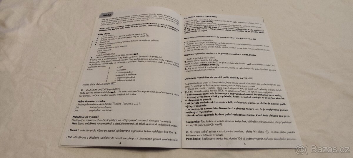 RENAULT návod na autorádio - 3