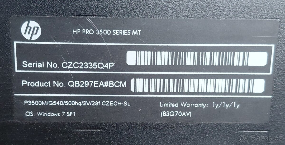 HP Pro 3500 - 3