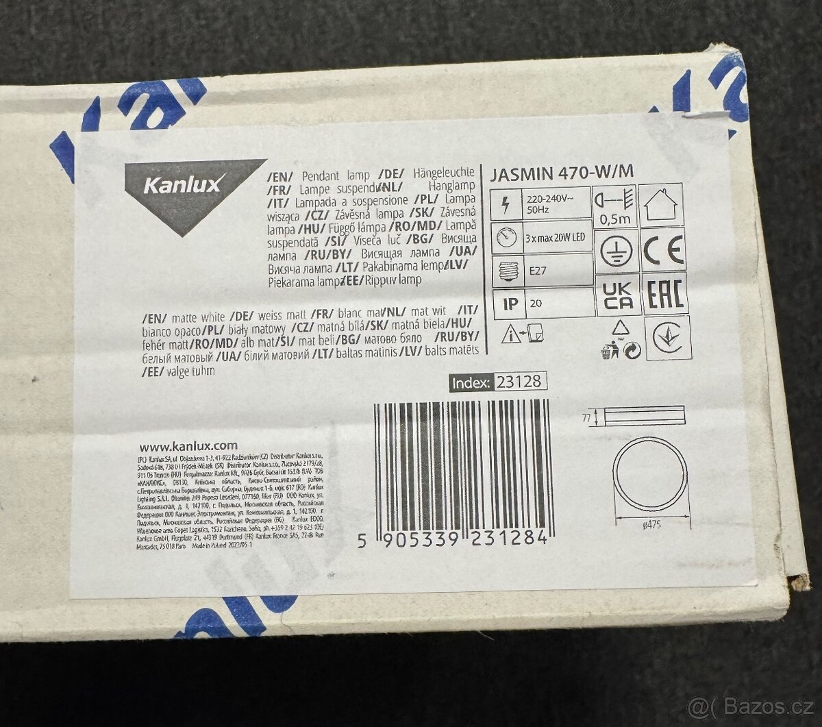 Kanlux Jasmin 470-W/M - 3