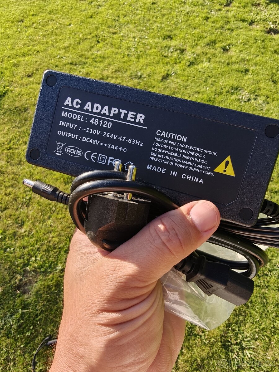 Napájecí adaptér 48V / 3A (144W) – pro PoE switch aj - 3