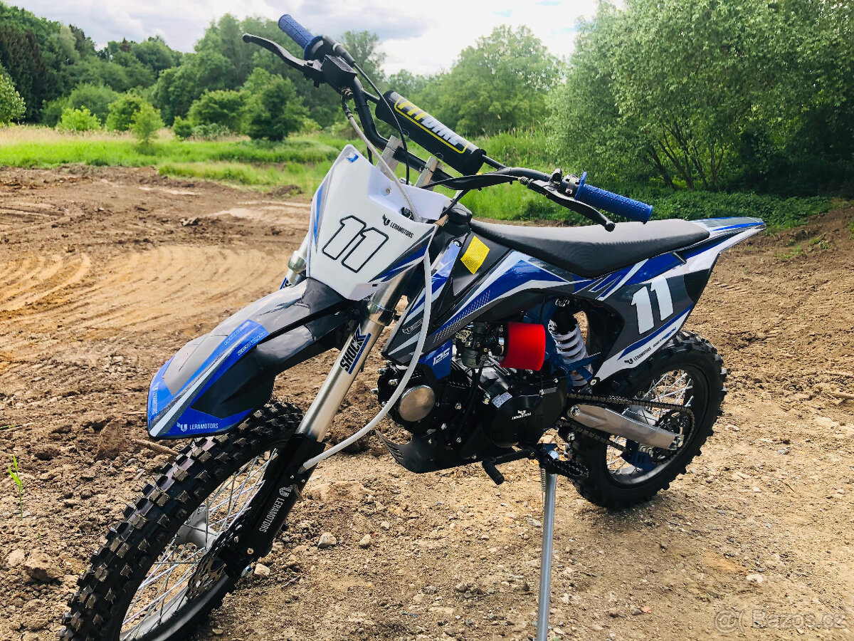 Pitbike Leramotors Shark 125ccm, el. starter, modrá