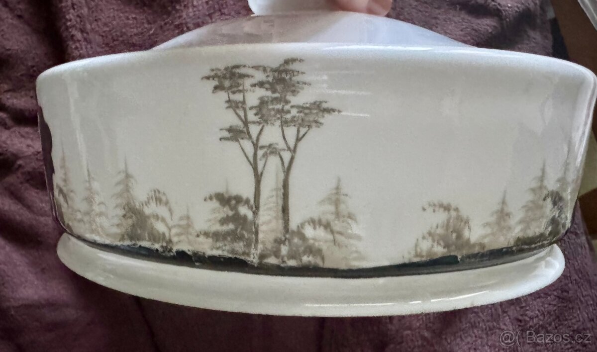 starožitné secesní stínidlo na stahovačku - 3